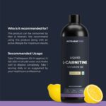 Nutrabay Pro Liquid L-Carnitine + Vitamin B5 -1500mg - Lemon, 450 Ml - Image 4