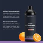 Nutrabay Pro Liquid L-Carnitine + Vitamin B5 -1500mg - Orange, 450 Ml - Image 5