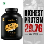 Protrition Raw+Whey Protein 90%, Unflavoured, 2Kg - Image 3