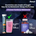 FAST&UP Melatonin - To Fall Asleep Faster & Wake Up Refreshed, Strawberry - Image 7