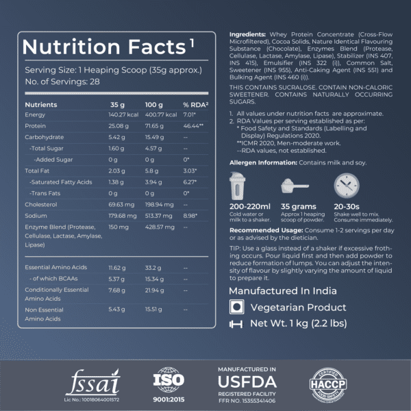 Nutrabay Gold 100% Whey Protein Concentrate 1kg - Image 4