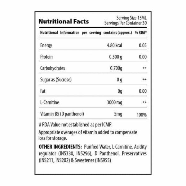 QNT L-CARNITINE SYRUP 450ML - Image 8
