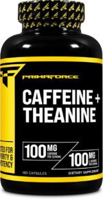 Primaforce Caffeine with L-Theanine 100mg of Each 180 Capsules