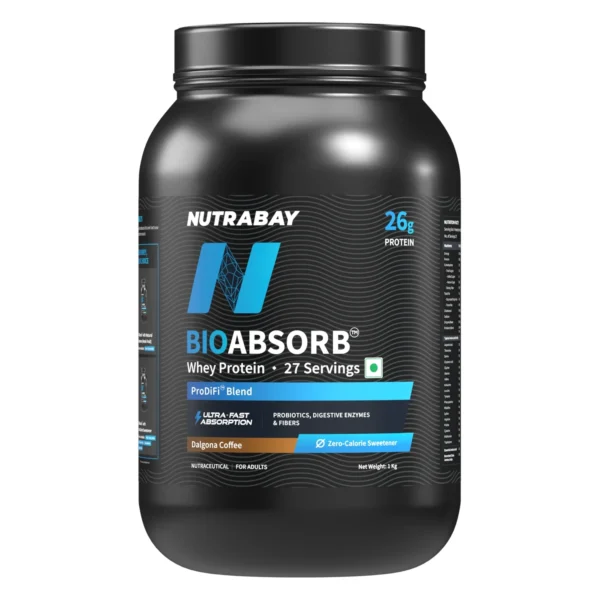 Nutrabay BioAbsorb™ Whey Protein Powder, 26g Protein Per Serving - Image 1