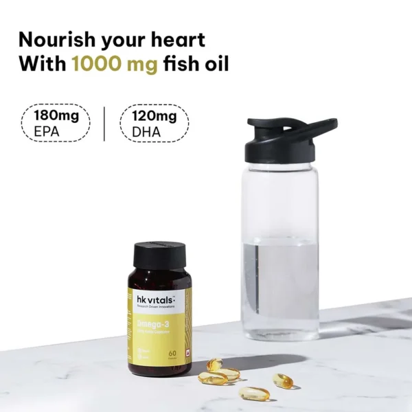 HK Vitals Omega-3 1000mg with 180mg EPA & 120mg DHA - Image 8