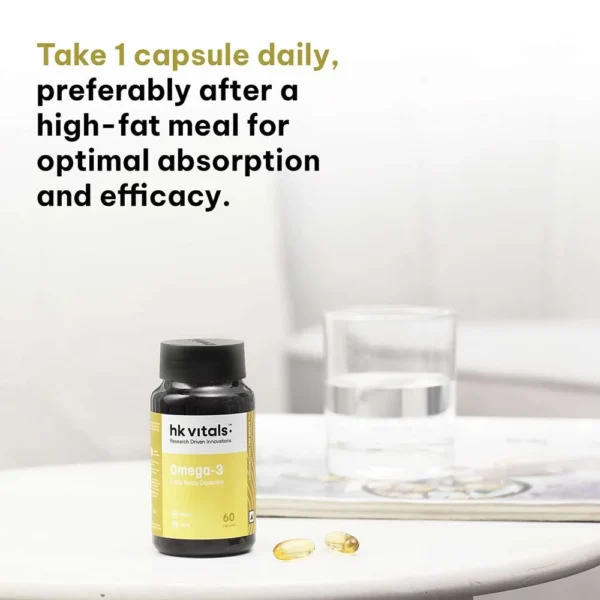HK Vitals Omega-3 1000mg with 180mg EPA & 120mg DHA - Image 6