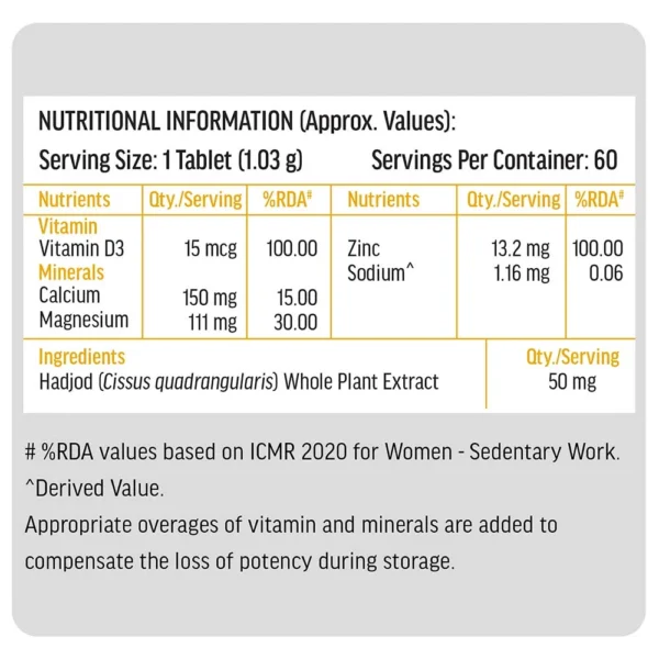 HK Vitals Calcium + Vitamin D3 - Image 4