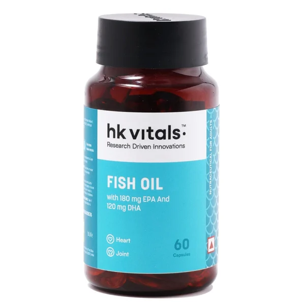 HK Vitals Fish Oil 1000mg with 180mg EPA and 120mg DHA - Image 1