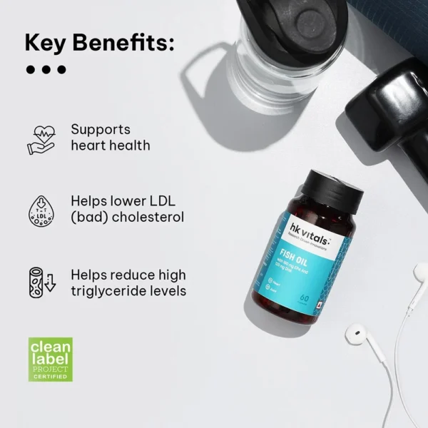 HK Vitals Fish Oil 1000mg with 180mg EPA and 120mg DHA - Image 7