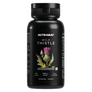 Nutrabay Wellness Milk Thistle Extract (Silymarin Marianum) 1000mg - 60 Caps