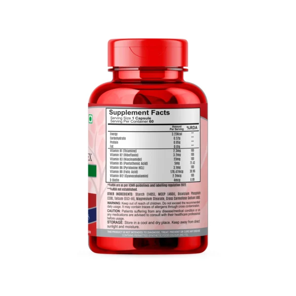 Nature’s Move Vitamin B-Complex 60 Capsules - Image 2